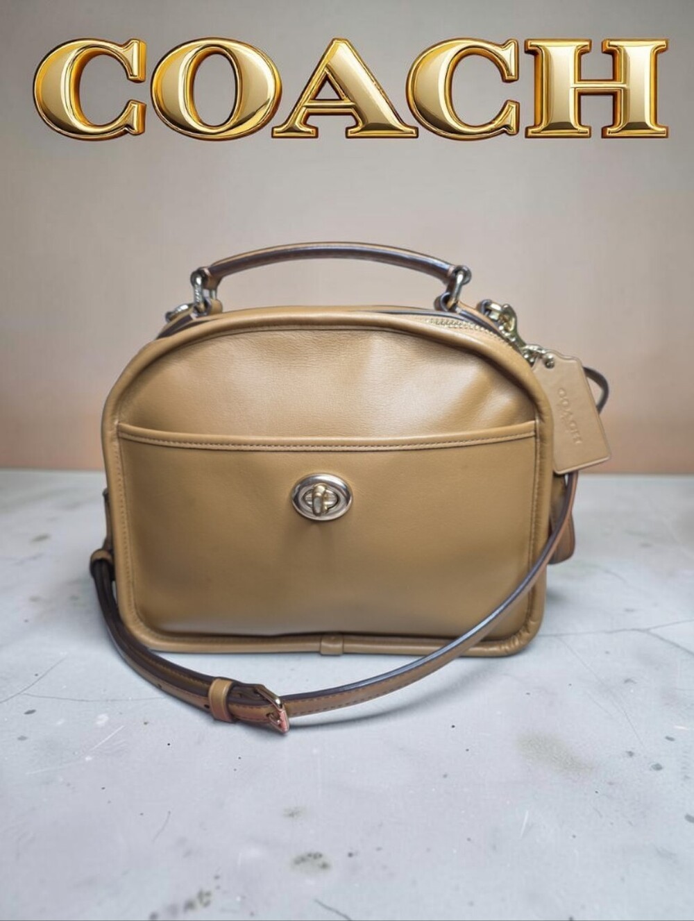 COACH Retro Re-Edition Lunch Pail Top Handle/Crossbody with DUSTBAG EUC
